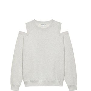 Catwalk Junkie - Relaxed Open Shoulder Sweater - Grijs - Dames