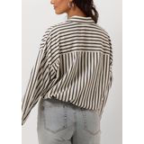 Catwalk Junkie - Cropped Button Up Blouse - Ecru - Dames