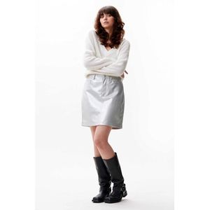 Catwalk Junkie - A-lijnrok - Vegan Leer - Zwart