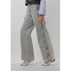 Catwalk Junkie Loose Fit Jeans With Lace Detail Jeans Dames - Broek - Lichtblauw