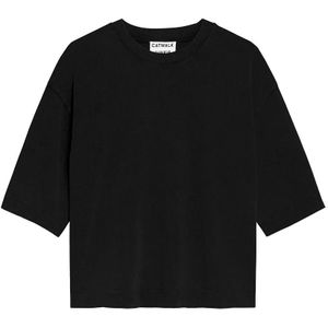 Catwalk Junkie - O-hals Shirt - Zwart - Loose Fit - Dames