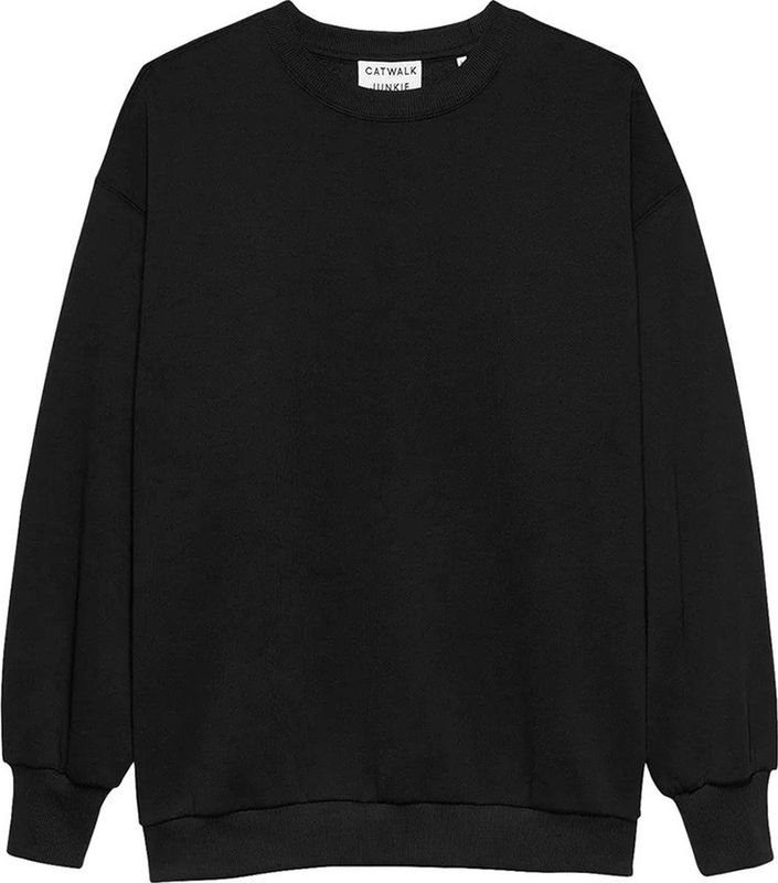 Catwalk Junkie - Dames O-hals Sweater - Zwart - Relaxed Fit