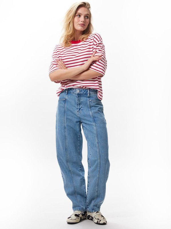 Jeans - Middenblauw - 100% Katoen - 5-Pocket Design