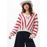 Catwalk Junkie Ajour Knit Truien & vesten Dames - Sweater - Hoodie - Vest- Rood - Maat 36