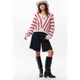 Catwalk Junkie Ajour Knit Truien & vesten Dames - Sweater - Hoodie - Vest- Rood - Maat 36