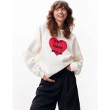 Catwalk Junkie - Graphic Sweater - Ecru - Dames - Hoodie