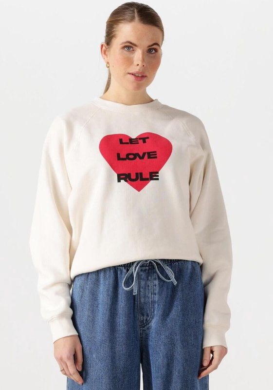 Catwalk Junkie - Graphic Sweater - Ecru - Dames - Hoodie