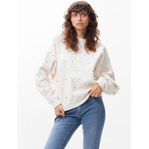 Catwalk Junkie Sweater - Raglan met Studs en Zacht Effect