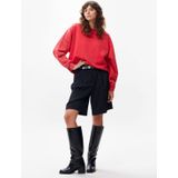 Catwalk Junkie - Tuck in Sweater - Rood - Biologisch Katoen