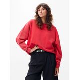 Catwalk Junkie - Tuck in Sweater - Rood - Biologisch Katoen