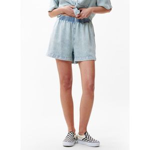 Catwalk Junkie Pull On Denim Short Broeken Dames - Lichtblauw - Maat 40