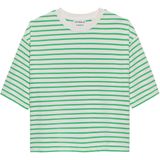 T-shirt - Island Green - Gestreept - Loose Fit - 100% Biologisch Katoen