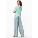 T-shirt - Island Green - Gestreept - Loose Fit - 100% Biologisch Katoen