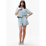 Catwalk Junkie - Pull On Denim Short - Korte Broeken - Lichtblauw