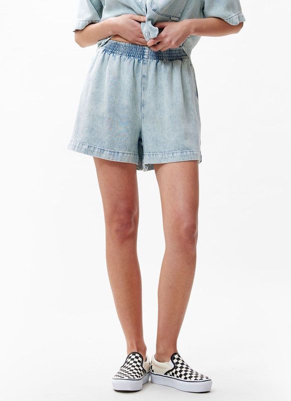 Catwalk Junkie - Pull On Denim Short - Korte Broeken - Lichtblauw