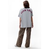 Catwalk Junkie - Oversized Graphic T-shirt - Grijs - Dames - Biologisch Katoen