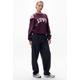 2503020608 - Graphic Sweater - Winetasting - Raglan met Open Schouders