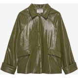 Catwalk Junkie - Vegan Lederen Jas - Groen - Oversized