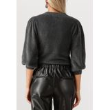 Catwalk Junkie - Fuzzy Puff Sleeve Knit - Hoodie - Donkergrijs