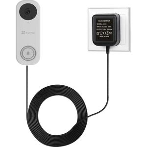 JC's - Transformator voor Ezviz video deurbel - Adapter voor Ezviz video deurbel - 5 meter kabel