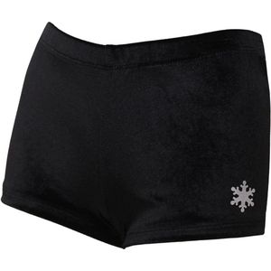 Snowflake - Turnen - Gymnastiek - Turnbroek -  Velours - Turnpak - Turnbroekje  - Kinderen - Zwart - Child Small (CS)