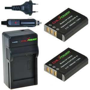 ChiliPower 2x NP-95 Accu's Fujifilm + Oplader Autolader