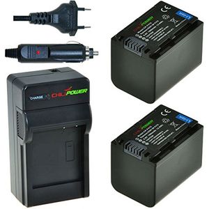 ChiliPower 2x NP-FV70 Accu's Voor Sony - Inclusief Oplader
