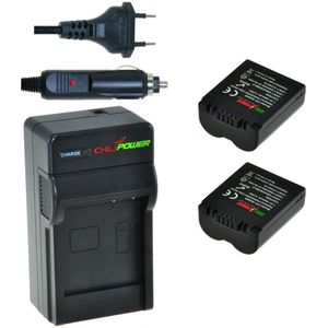 ChiliPower CGA-S006 Accu's Voor Panasonic - 2 Stuks - Inclusief Oplader