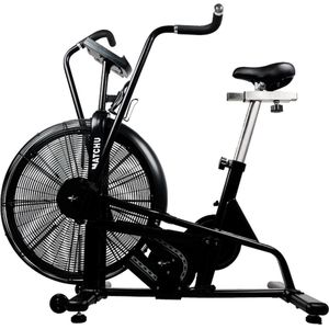 Matchu Sports - Airbike - Hometrainer - Fietstrainer - Fitness fiets - Met display - 7 trainingsprogramma's - HIIT training