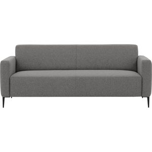 Goossens Key West 3 zits bank - Stof - Grijs - 208 x 83 x 88 cm