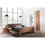 Goossens Bedframe Aberson, 180 x 210 cm met hoog voetbord