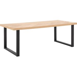 Goossens Carte Eettafel - Hout - 180 x 76 x 100 cm - Rechthoek