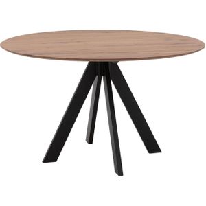 Goossens Excellent Eettafel Ferris Piramide Poot, Rond 130 x 130 cm