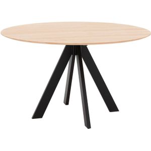 Goossens Excellent Eettafel Ferris Piramide Poot, Rond 130 x 130 cm