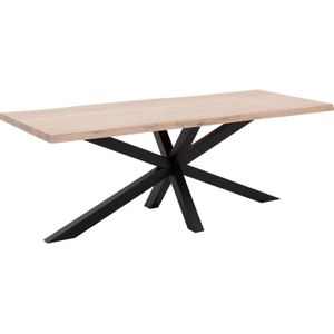 Goossens Eettafel Blade, Boomstamblad 220 x 100 cm 5 cm dik