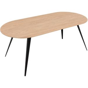 Goossens Excellent Eettafel Floyd, Semi rond 180 x 100 cm