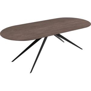 Goossens Excellent Eettafel Floyd, Semi rond 240 x 100 cm