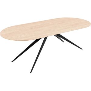 Goossens Excellent Eettafel Floyd, Semi rond 260 x 100 cm