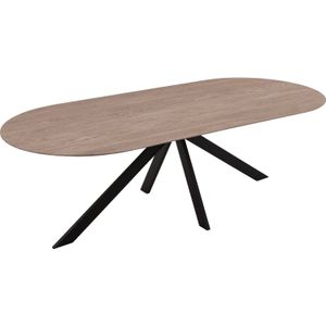 Goossens Excellent Eettafel Floyd, Semi rond 260 x 100 cm