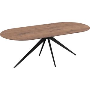 Goossens Excellent Eettafel Floyd, Semi rond 240 x 100 cm