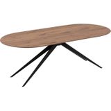 Goossens Excellent Eettafel Floyd, Semi rond 200 x 100 cm