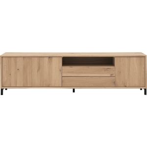 Goossens Dressoir Effect, 3 deuren 2 laden met 1 open vak