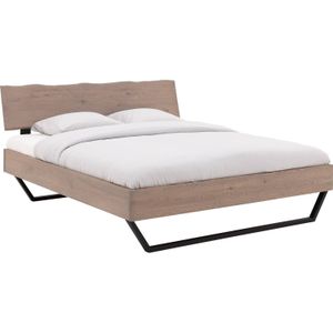 Goossens Bedframe Slade, Bedframe 180 x 210 cm hoofdbord organisch