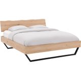 Goossens Bedframe Slade, Bedframe 160 x 200 cm hoofdbord organisch