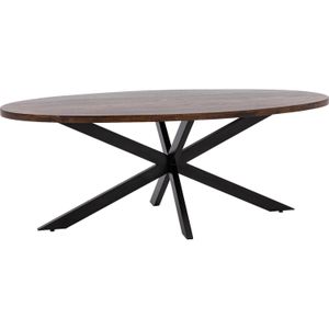 Goossens Eettafel Mabel, Ovaal 210 x 100 cm