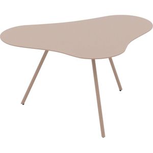 Goossens Salontafel Olivia organisch, metaal bruin, modern design, 64 x 35 x 48 cm