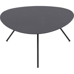 Goossens Salontafel Olivia organisch, metaal zwart, modern design, 73 x 35 x 73 cm