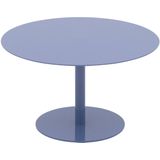 Goossens Salontafel Noah rond, metaal blauw, modern design, 60 x 35 x 60 cm