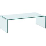 Goossens Basic Salontafel Imagine rechthoekig, glas transparant, modern design, 110 x 35 x 55 cm