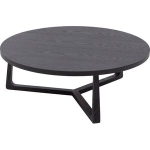 Goossens - Luciano - Salontafel - Zwart - Essenhout - Rond